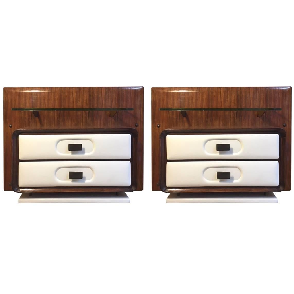 Melchiore Vega Pair of Wall-Mounted Nightstands, 1960