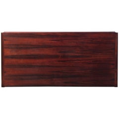 Danish Rosewood King Size Headboard Attributed to Arne Vodder