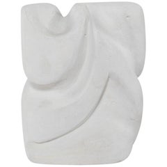 White Plaster Contemporary Sculpture