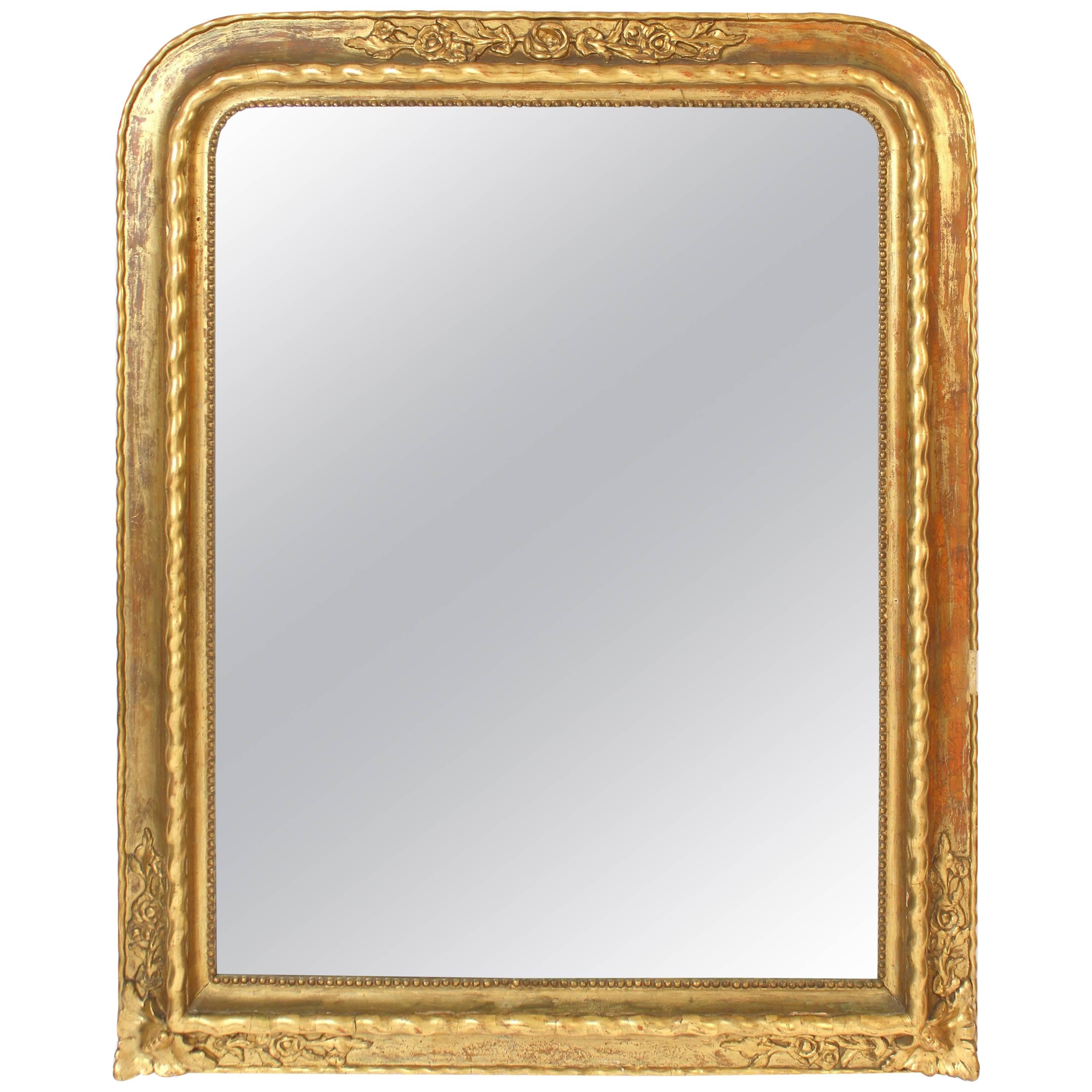 Napoleon III Style Gilt Wood Mirror