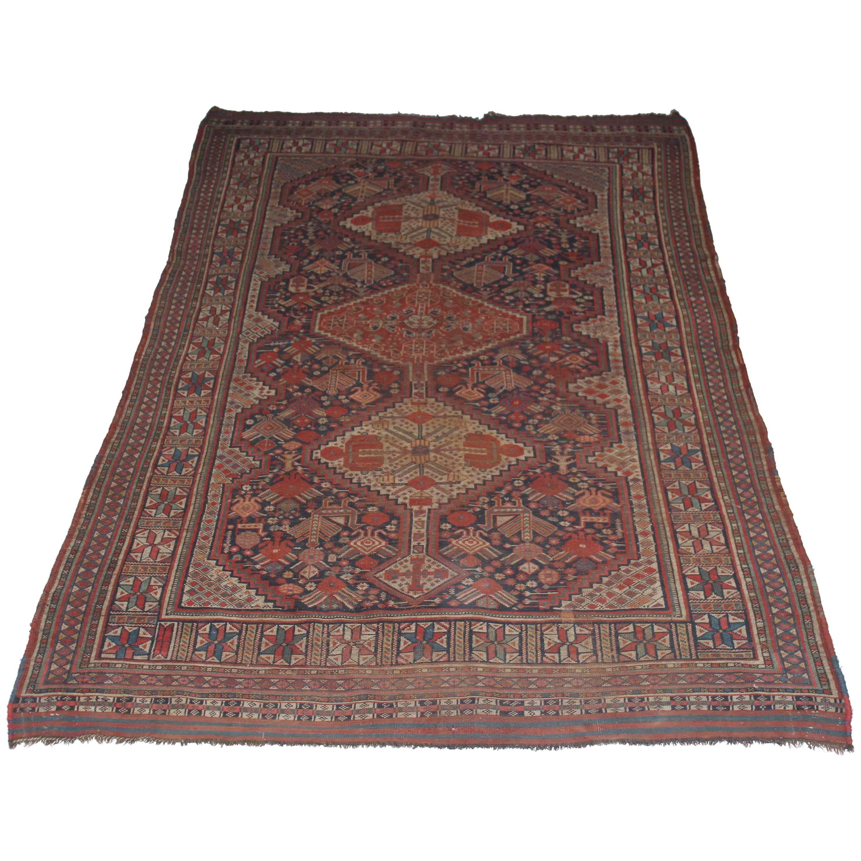 Antique Persian Shiraz Rug