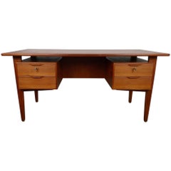 Vintage Midcentury Danish Teak Desk from the 1960s