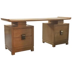 Paul Frankl Desk / Console Table for Brown Saltman