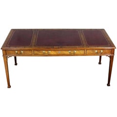 Collector’s Edition by Baker Chippendale Style Mahogany Executive Writing Desk