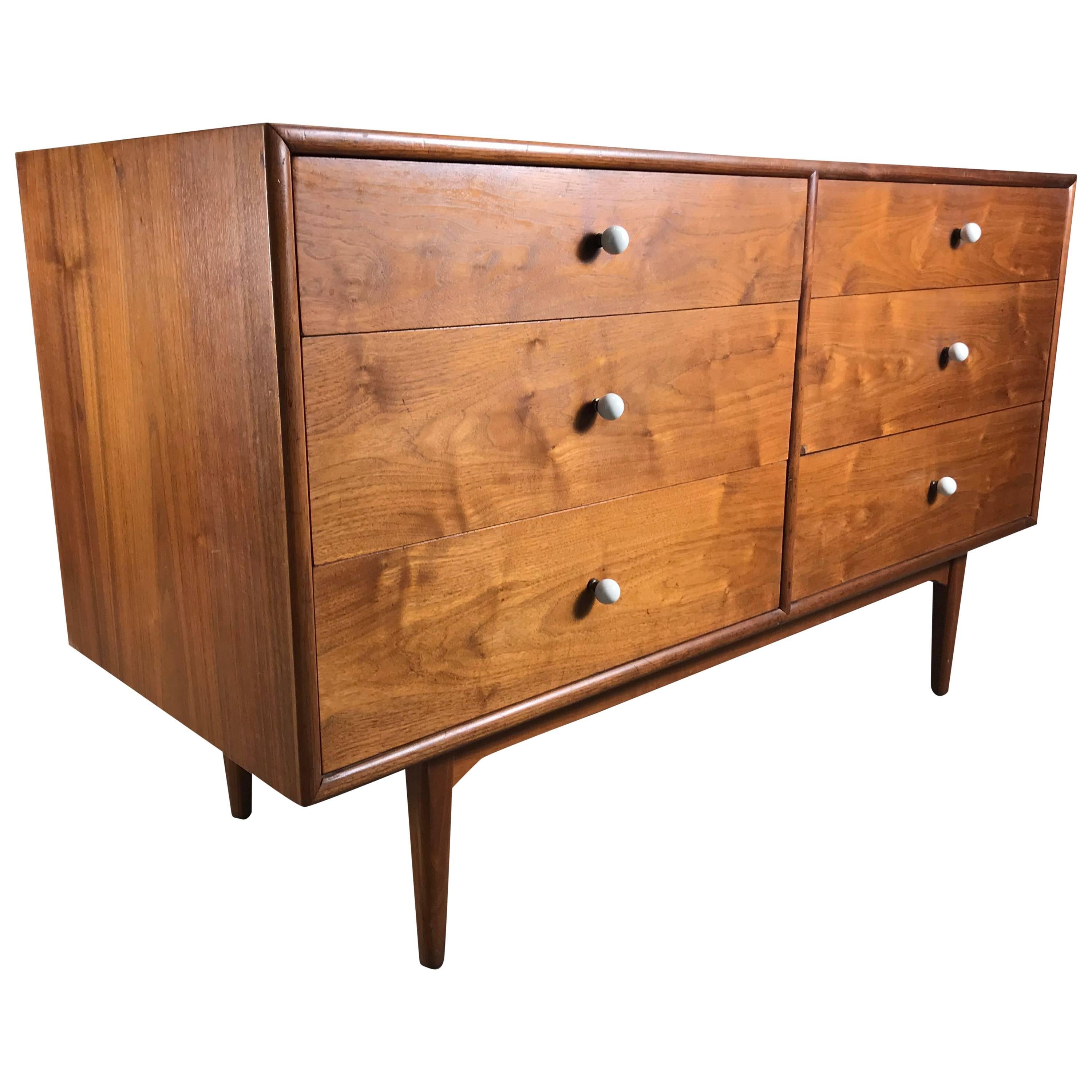 Mid-Century Modern Six-Drawer Dresser by Kipp Stewart for Drexel