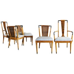 Mid Century Modern Metz Contempora Dining Chairs by William Clingman Set of Six