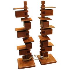 Fantastic Pair of Frank Lloyd Wright Table Lamps