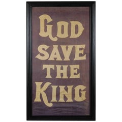 Vintage "God Save The King", 1937 Coronation Banner