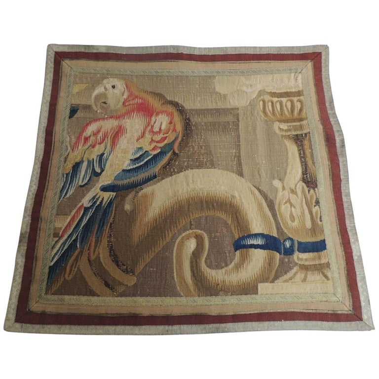 19th Century Aubusson Tapestry Panel Framed with Antique Trims at 1stdibs