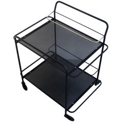 Mathieu Matégot Model Whisky 1953 Bar Cart or Drinks Trolley