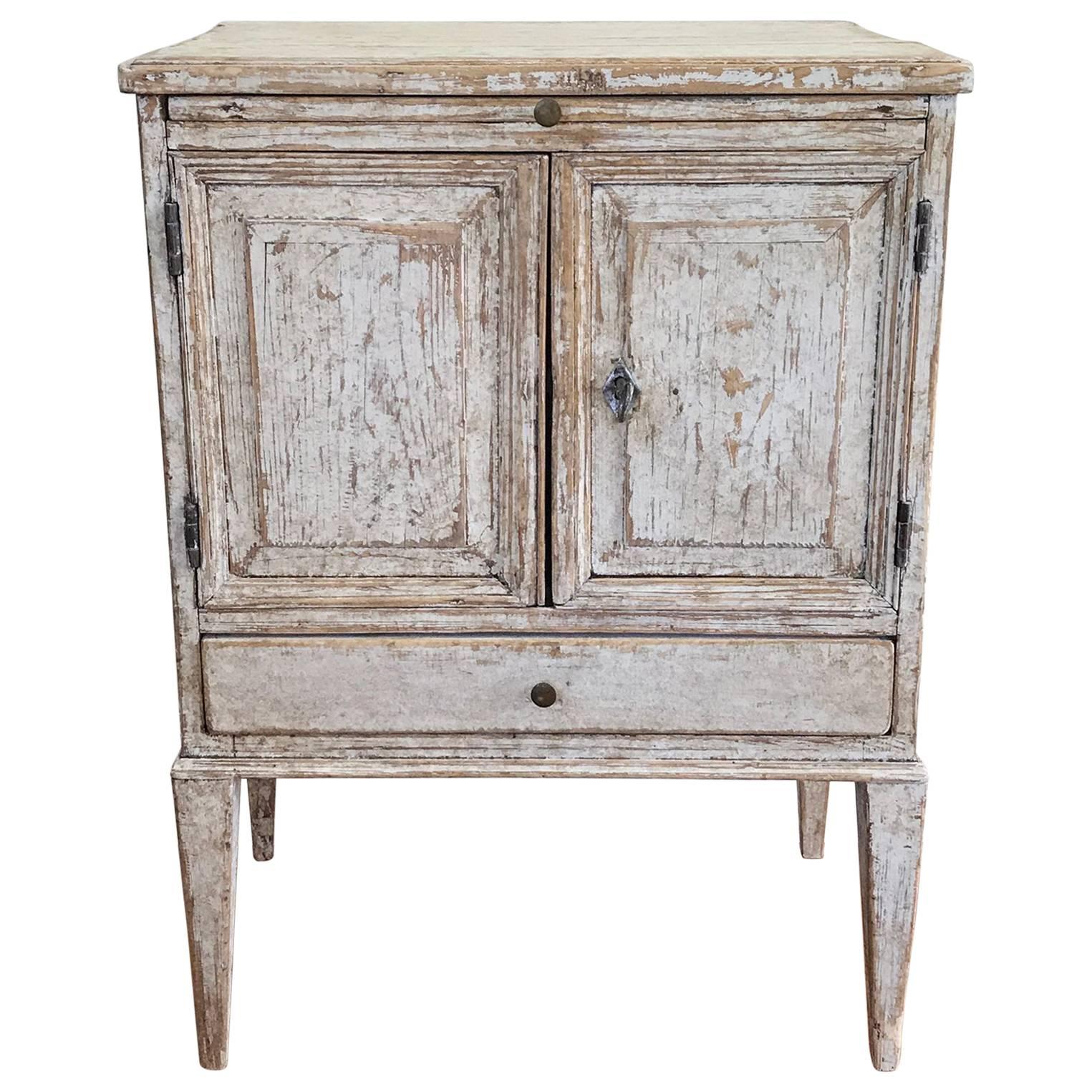 18th Century Swedish Gustavian Period Petite Bedside Table or Nightstand