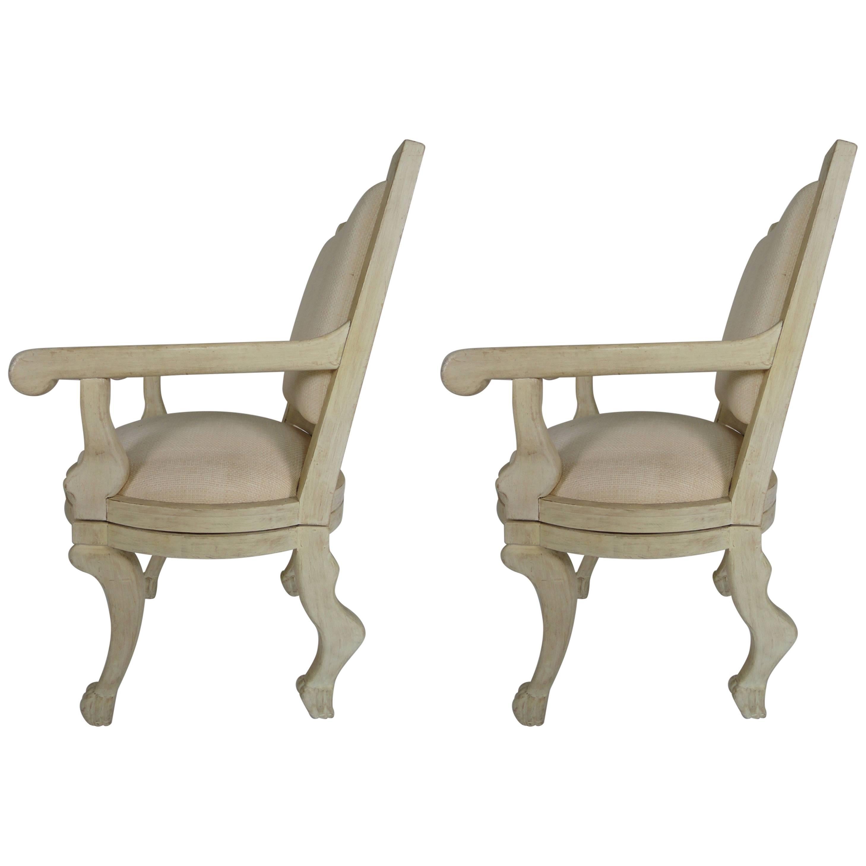 Pair of Armchairs in the Manner of John Dickinson For Sale