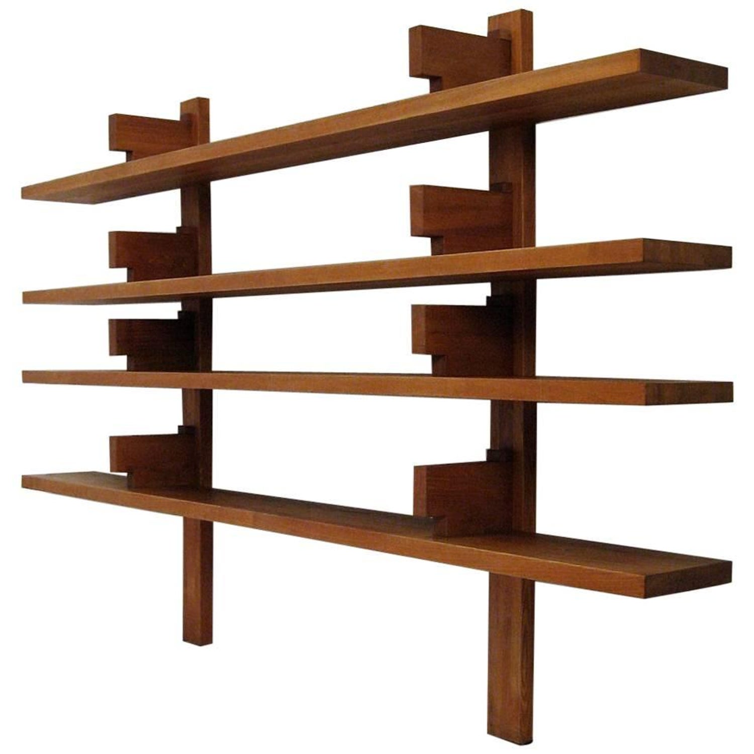 Pierre Chapo 'Bibliothèque' Wall-Mounted Bookcase For Sale at 1stdibs Pierre Chapo 'Bibliothèque' Wall-Mounted Bookcase For Sale at 1stdibs