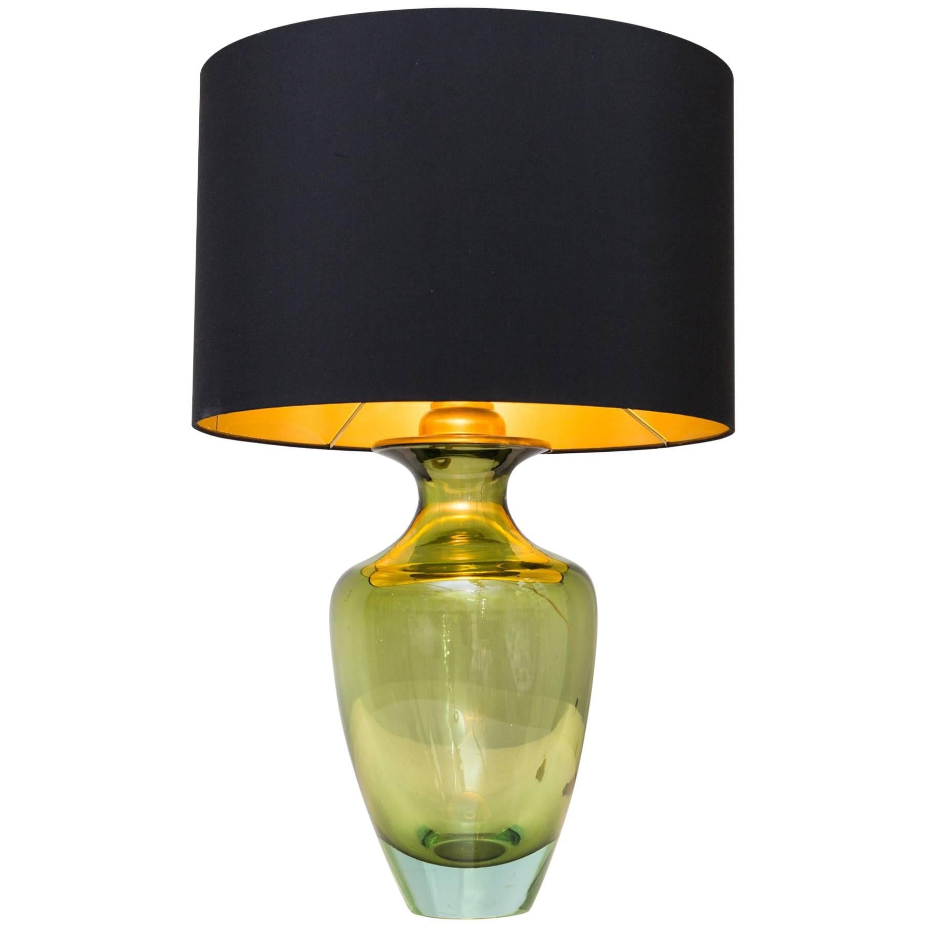 Table Lamp by Seguso Vetri D´Arte, Murano Italy, circa 1950 For Sale