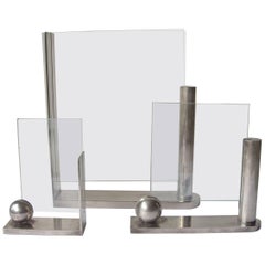 Richard Meier, Three Silver Plate Picture Frames for Swid Powell, Stamped