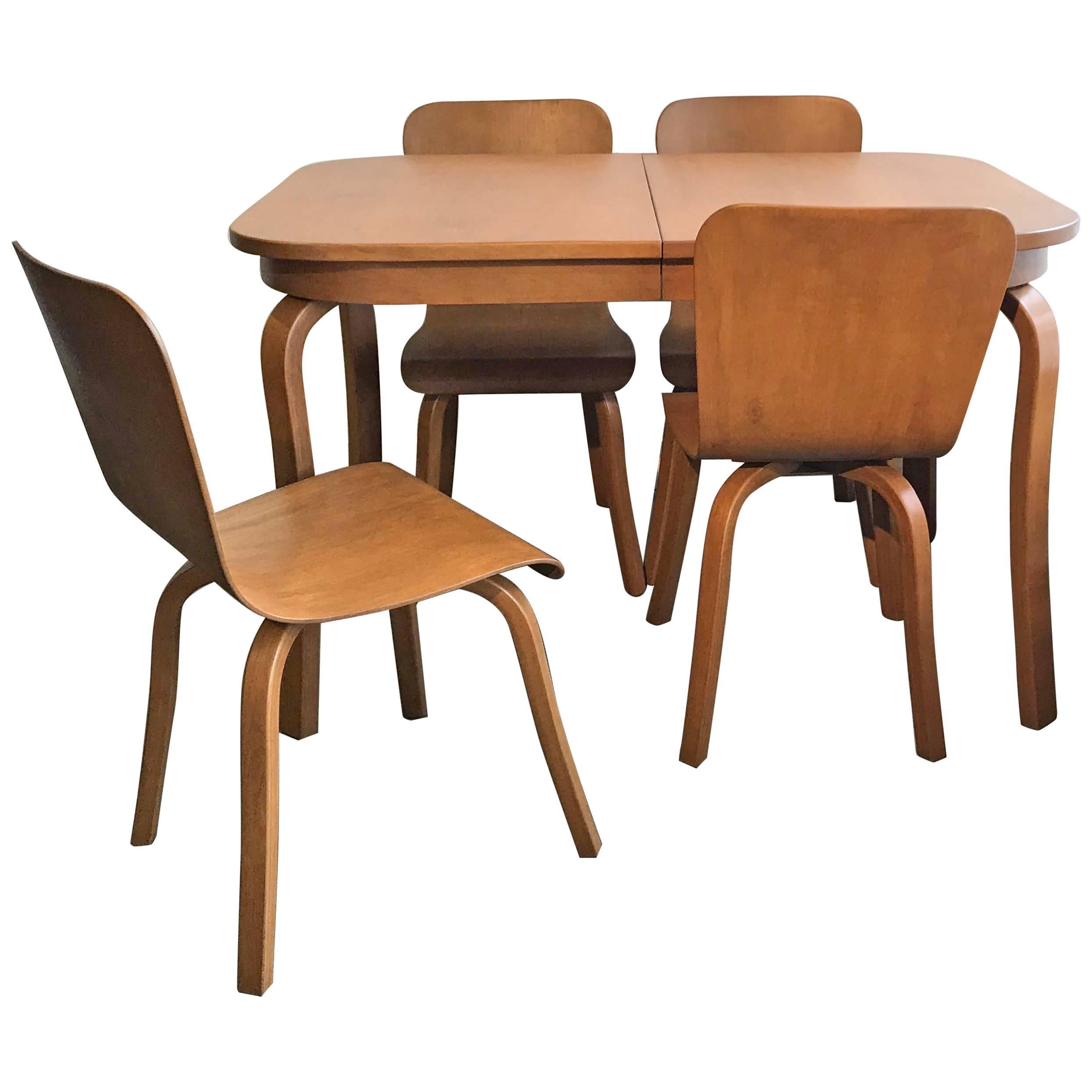 Bentwood Dining Set by Waclaw Czerwinski and Hilary Sylolt