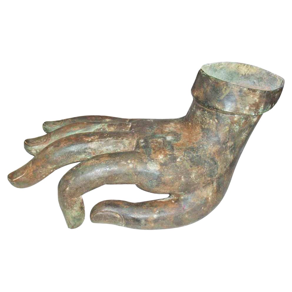 Mid-20th Century Bronze Buddha Hand