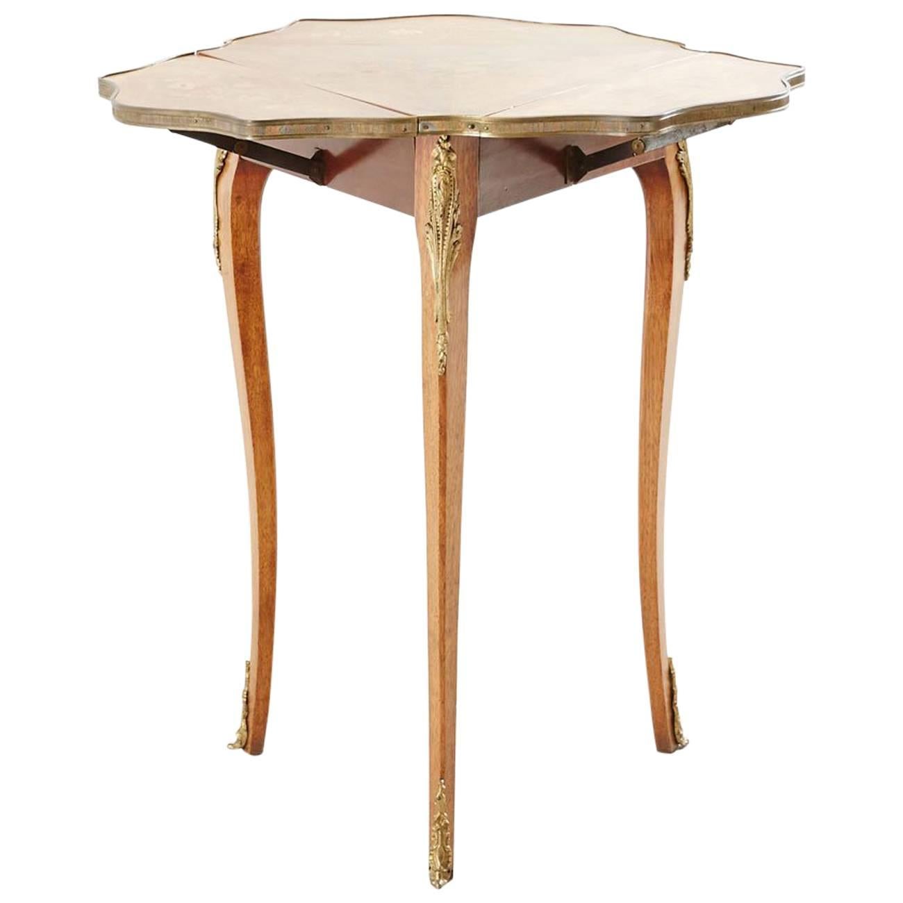 Louis XV Folding Table Marquetería  S. XIX. Wood For Sale