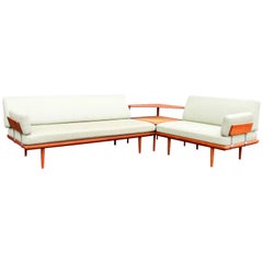 Peter Hvidt 
Orla Mølgaard "Minerva" Sofa Set and Table for France 
Daverkosen