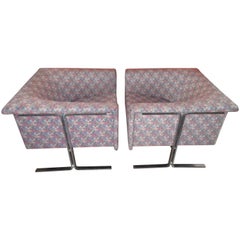 Rare Pair of Geoffrey Harcourt Lounge Chairs by Artifort Mid-Century Modern