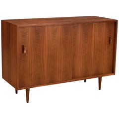 Mid-Century Modern Walnut Credenza by Stanley Young