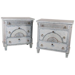 Pair of Louis XVI Style Chests 20th Century Gustavian Style Sweden