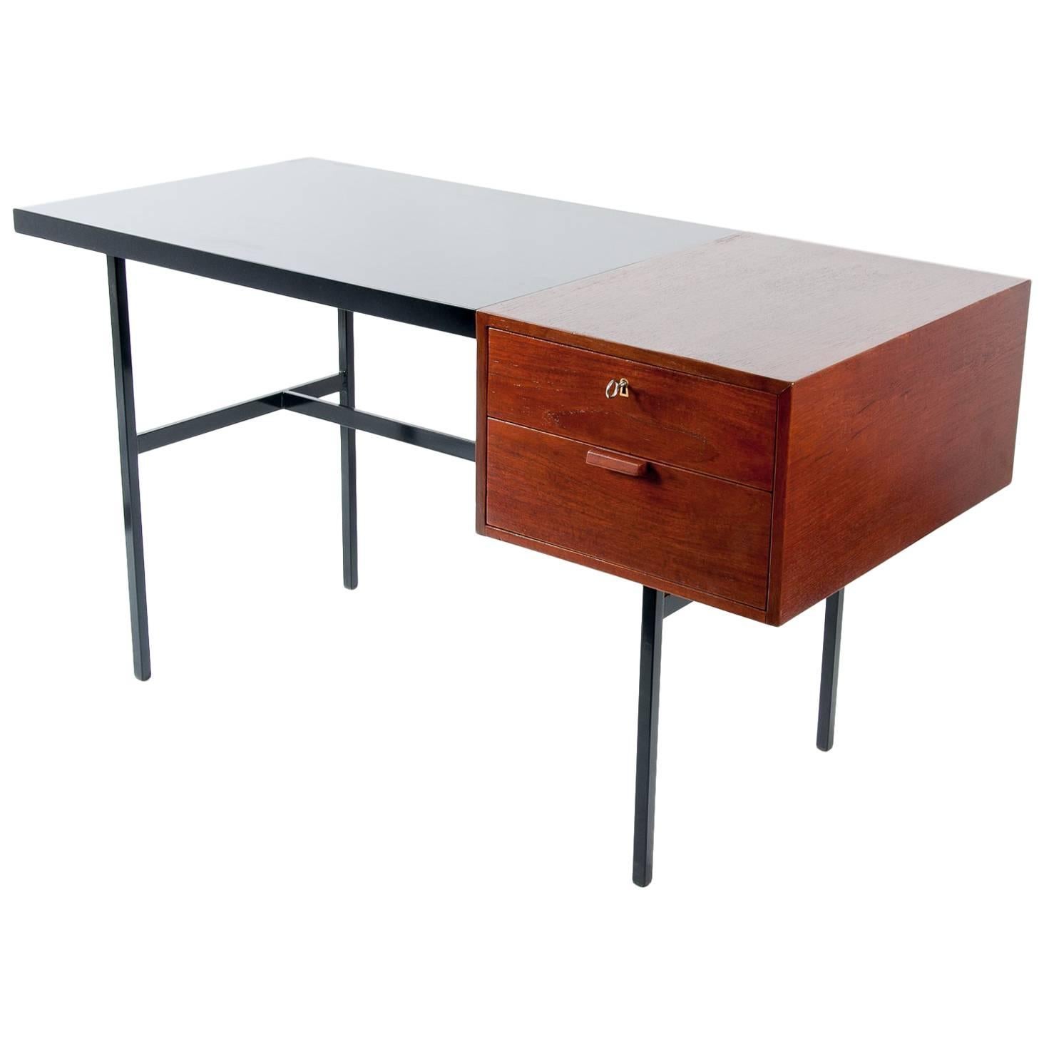 Mid-Century Bauhaus Writing Desk by Thonet and Designed by Pierre Paulin For Sale