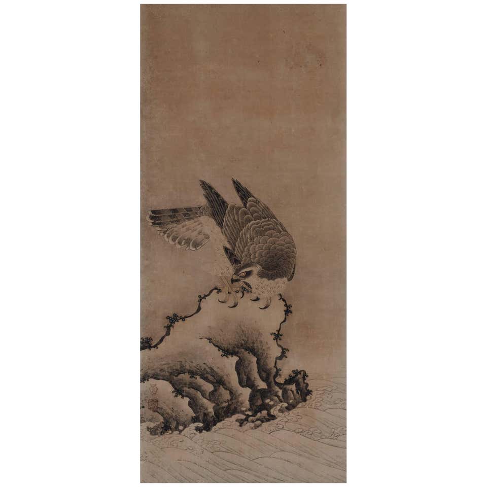 Japanese Painting, 17th Century, Tale of Genji, Makibashira, Tosa ...