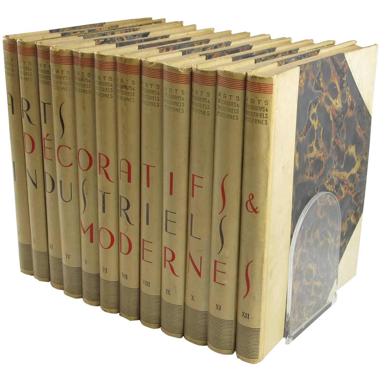 Arts Decoratifs et Industriels Modernes Encyclopedie, 12 Books, 1925