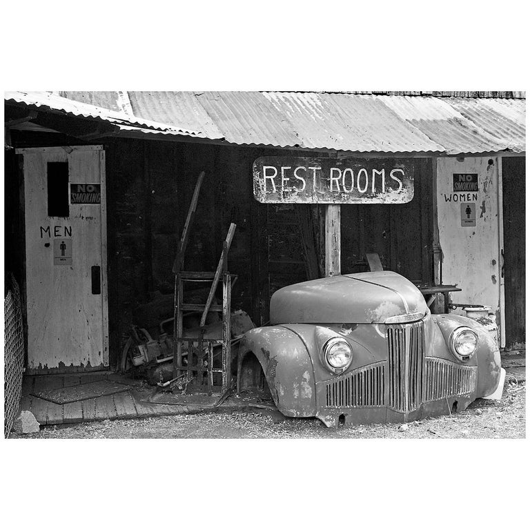 "1940s Studebaker M Series Truck with Rest Room Sign" Print by Gregg Felsen For Sale