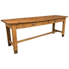 Used Wooden Butchers Table