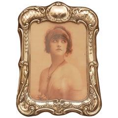 Antique Birmingham Sterling Silver Picture Frame, circa 1912