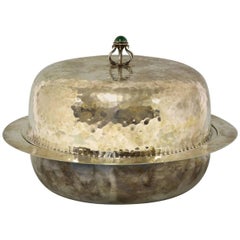 Liberty & Co. An Arts and Crafts Silver Plated Muffin Dish, style of CR Ahsbee