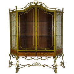 Painted Ironwork Display Cabinet