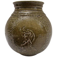 Green Vase by Jeans Mayodon, circa 1930