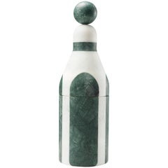 Coolers B, Bottle Cooler in Marble and Brass by Pietro Russo for Editions Milano
