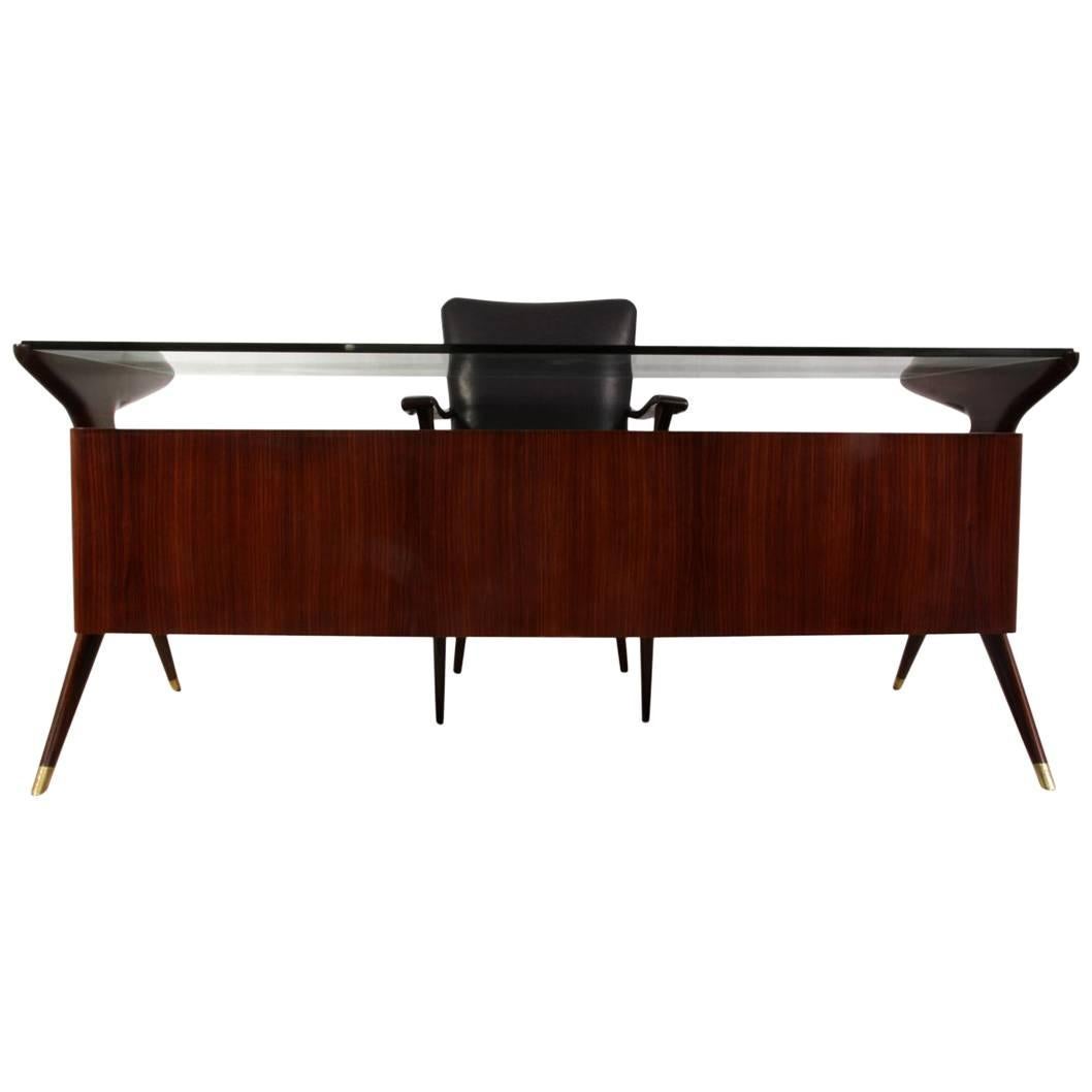 Midcentury Desk and Chair by Vitorrio Dassi