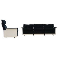 Dreisitziges Sofa und Sessel von Dieter Rams für Vitsoe:: RZ 62 620