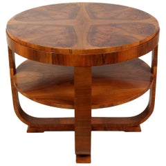 Art Deco Coffee Table in Walnut, circa 1930