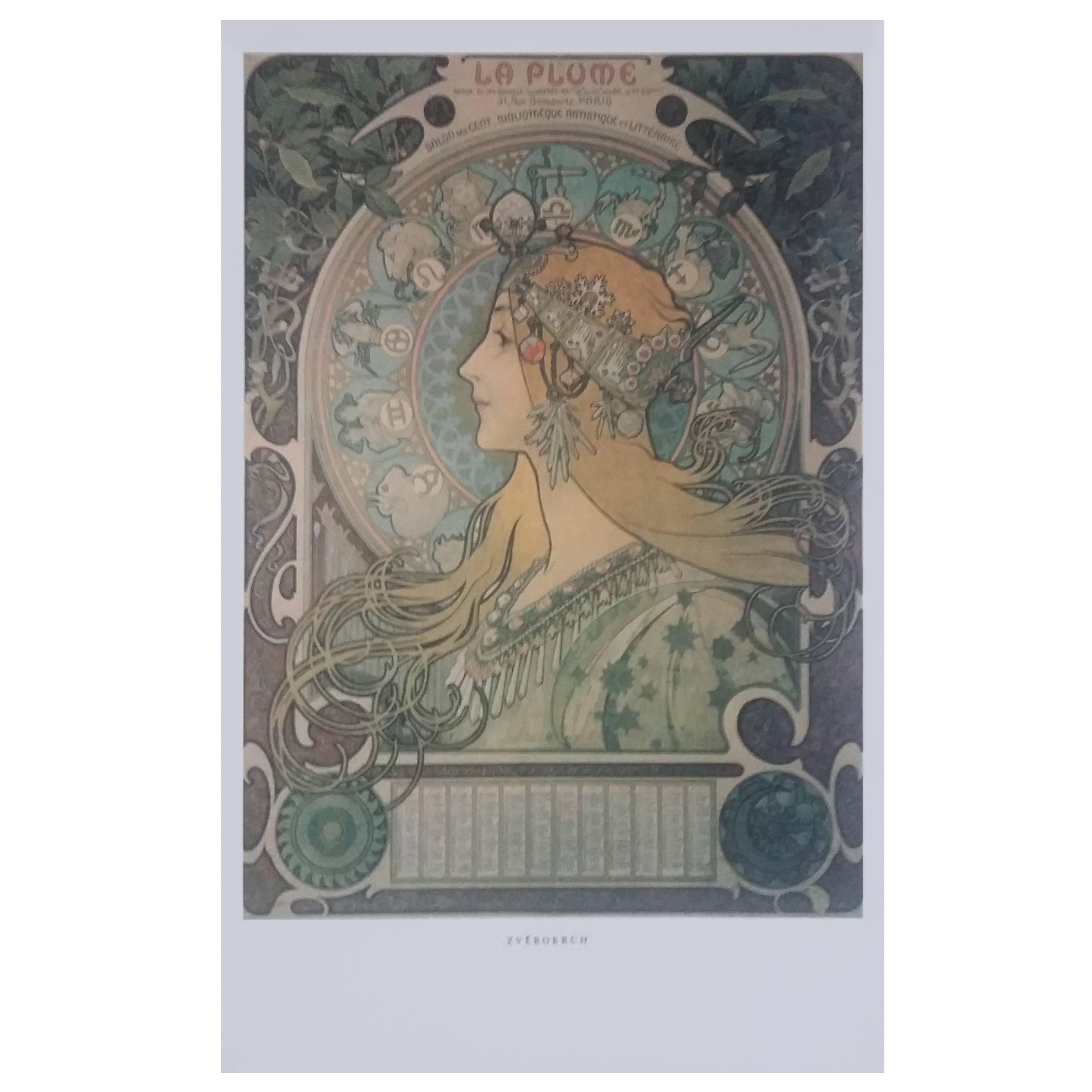 Alfons Mucha Print After, 1980 For Sale