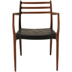 fauteuil Niels Moller Modèle 62 des années 1960 en teck par J.L. Mollers