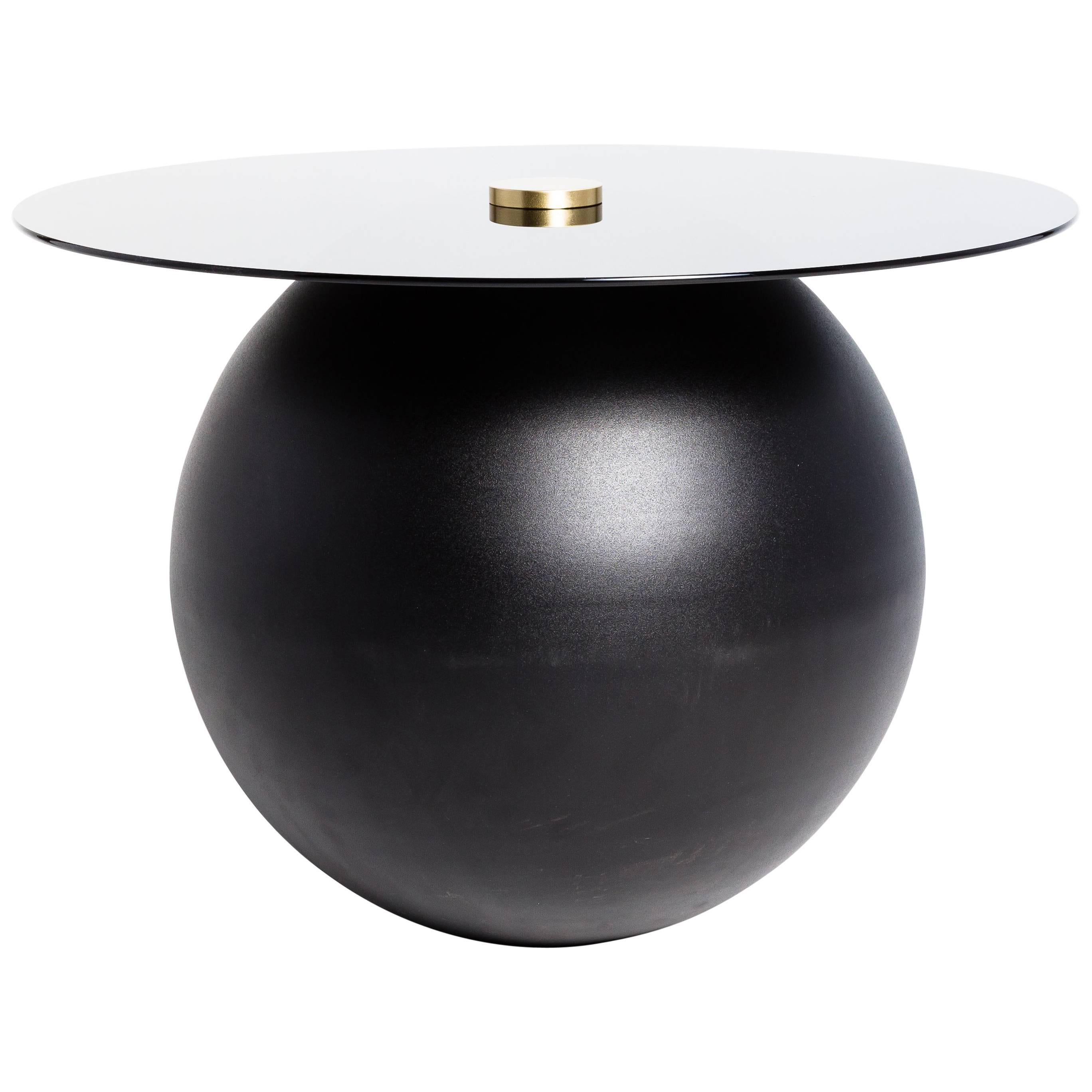 Pluto Black Coffee Table by Ben Barber Studio For Sale