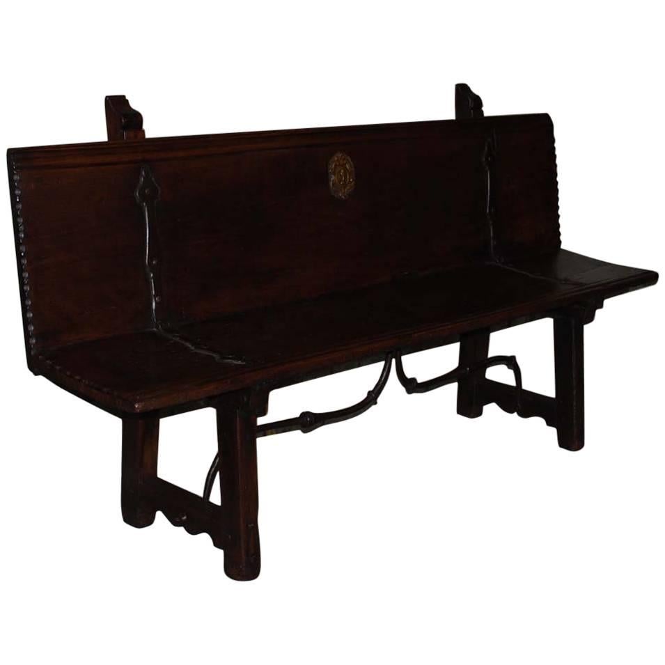 17th Century Spanish Hall Bench