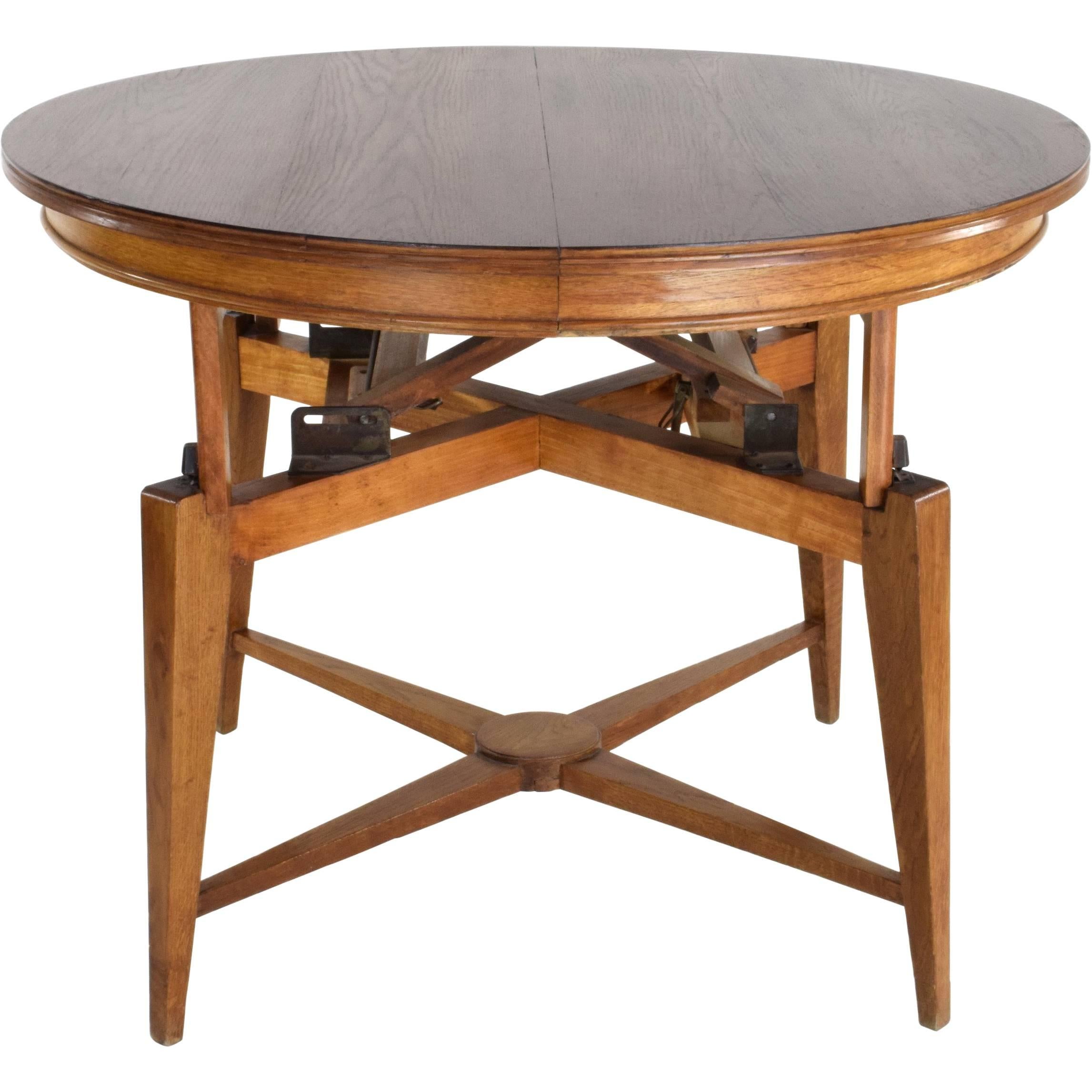 1950s Marcel Gascoin Midcentury Adjustable Table 