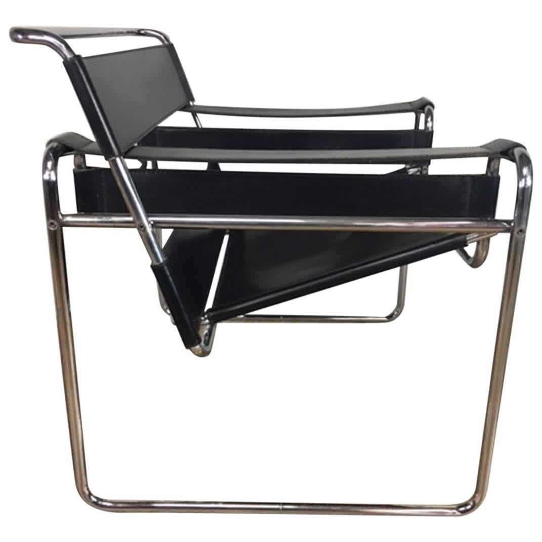 Authentic Marcel Breuer Wassily Lounge Chair for Stendig  For Sale