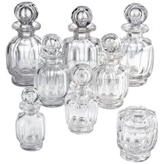 Collection of Mid-20th Century Baccarat Glass Toiletry Bottles, circa 1950