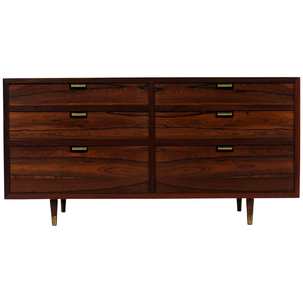 Scandinavian 1960s Chest of Drawers, Danish Modern Design, Sideboard, Credenza