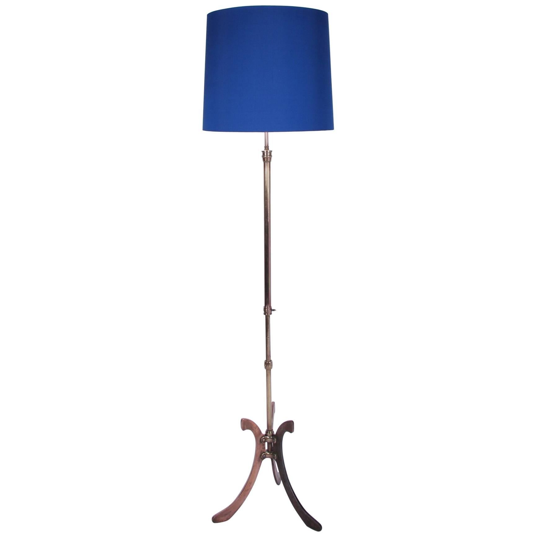 Copper and Brass English Floor Lamp