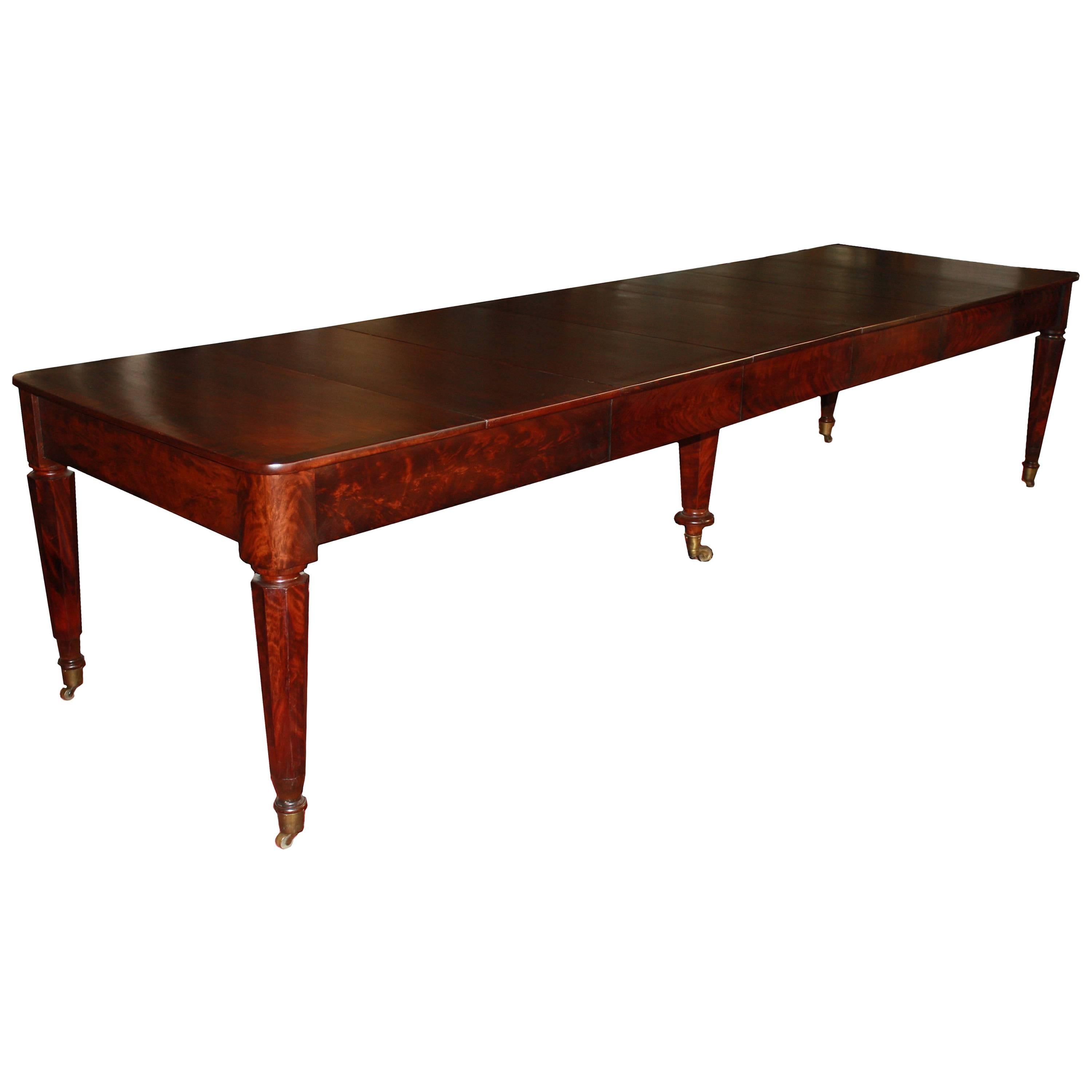 American Classical Period Banquet Table For Sale