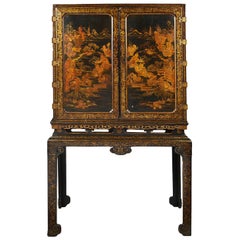 18th Century Lacquer Cabinet on Stand